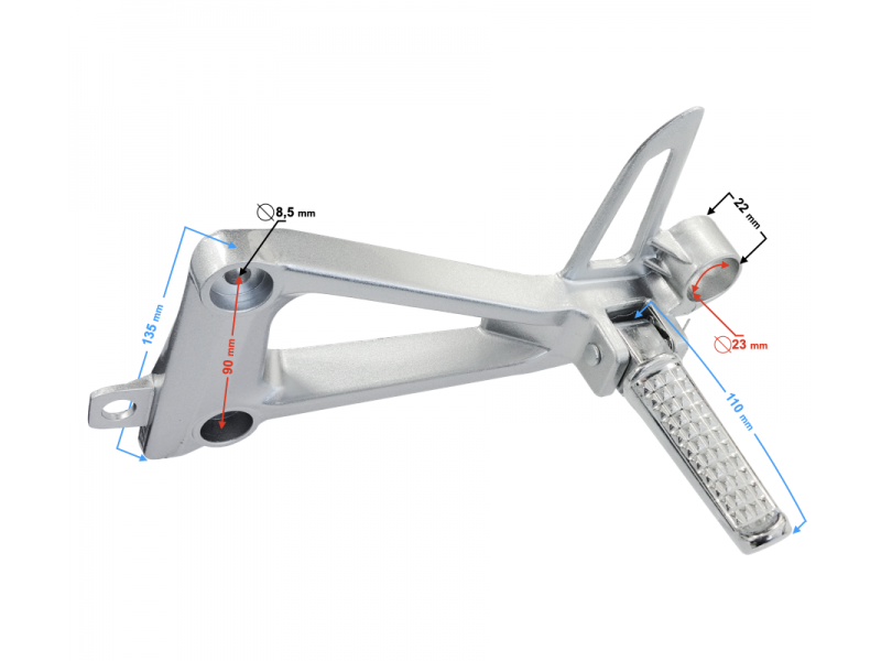 GT 125 rear left footrest