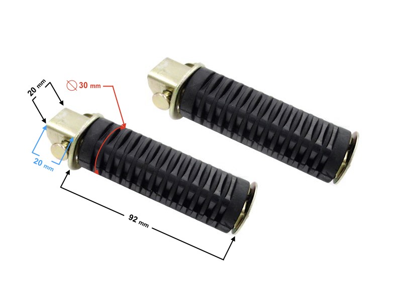 Rear footrest for Ranger Classic (E4) moped