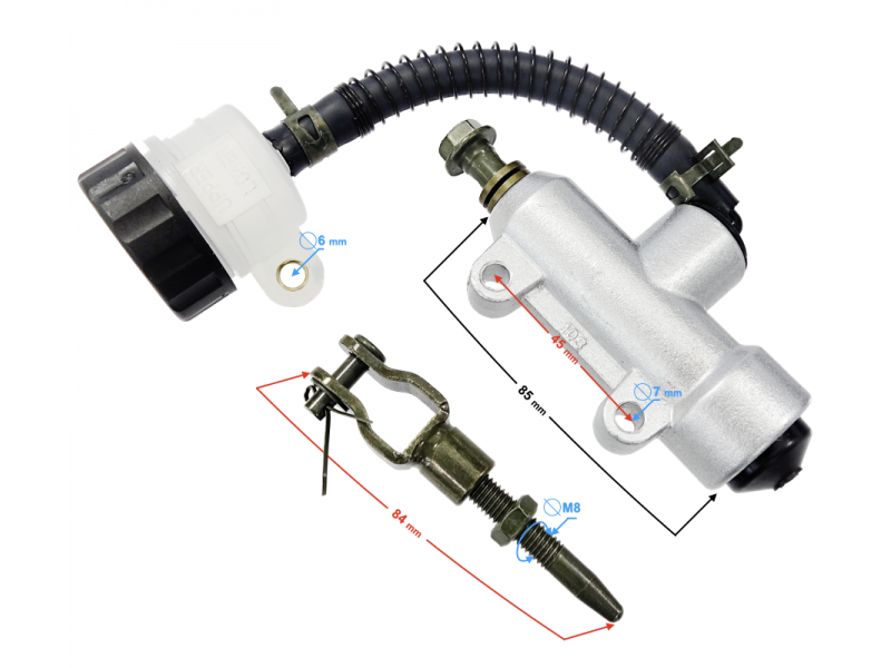 Rear brake pump for Hyper 125 motorcycle
