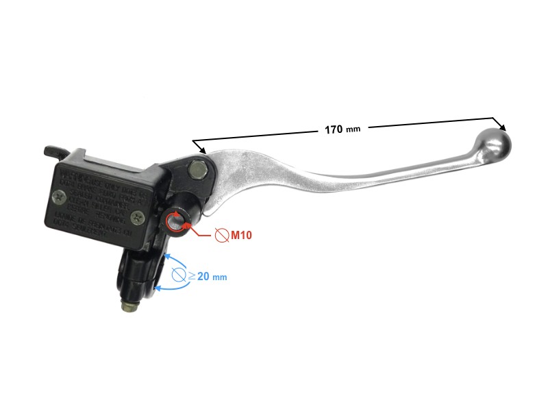 Front brake pump for B-Max scooter