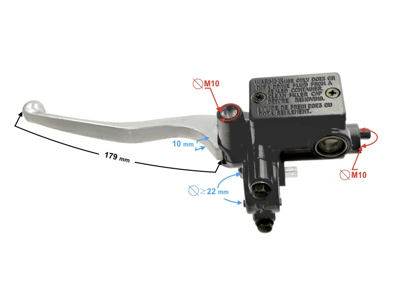 Rear brake pump for B-Max scooter