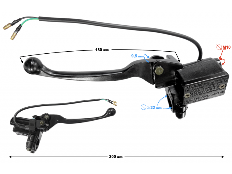 Rear brake pump for Falcon 125 2 scooter