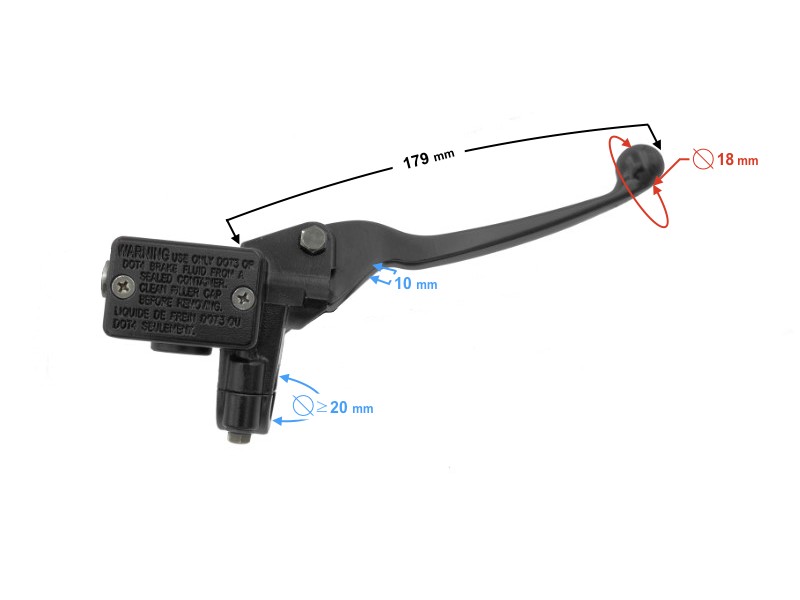 Brake pump with brake lever and brake sensor for Falcon 2 scooter