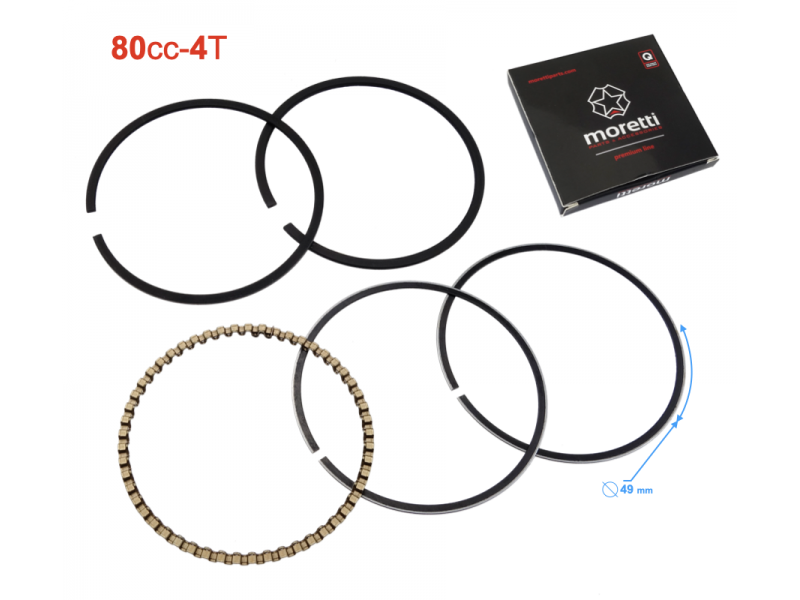 Piston rings for 80cc 4T scooter