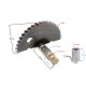 Kick Starter Shaft (Crescent Moon) for 4T 50cc Scooter (7 Teeth sprocket) Kick Starter Shaft (Crescent Moon) for 4T 50cc Scooter (7 Teeth sprocket)
