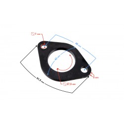 Carburetor washer for Classic 125 motorcycle, diameter 27.30 mm Carburetor washer for Classic 125 motorcycle, diameter 27.30 mm