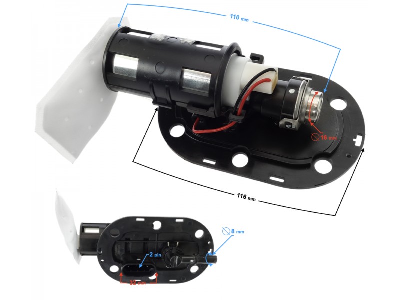 Fuel pump for B-Max scooter, injection