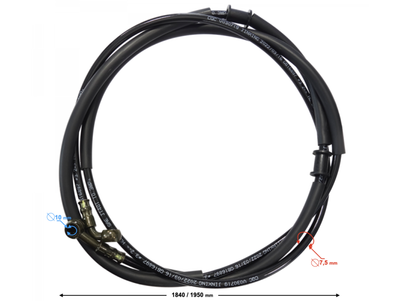 Rear brake cable for Falcon 125cc, injection