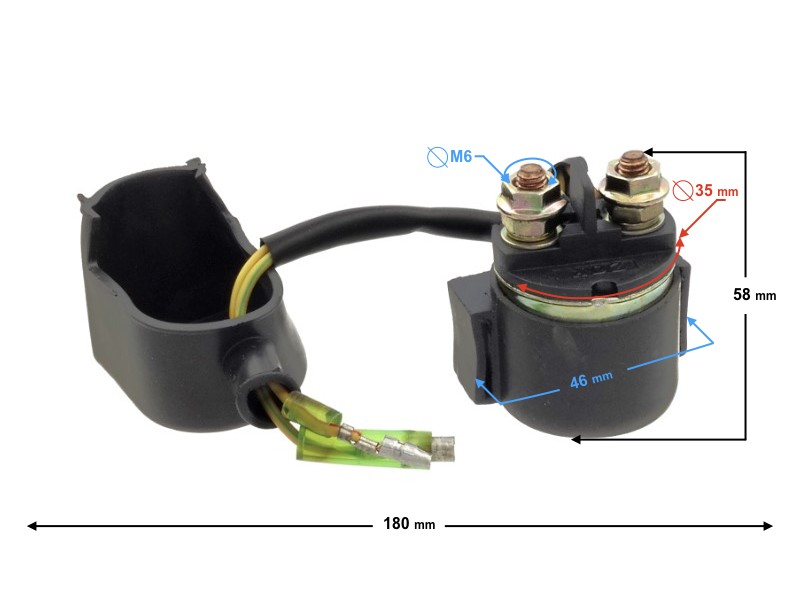 Starter relay for Sprint 1 4T moped