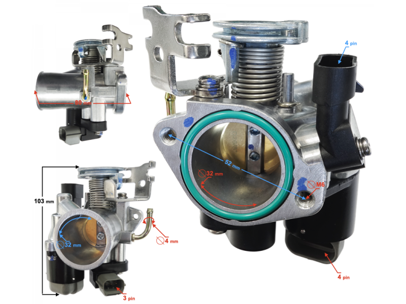 GT 125 throttle