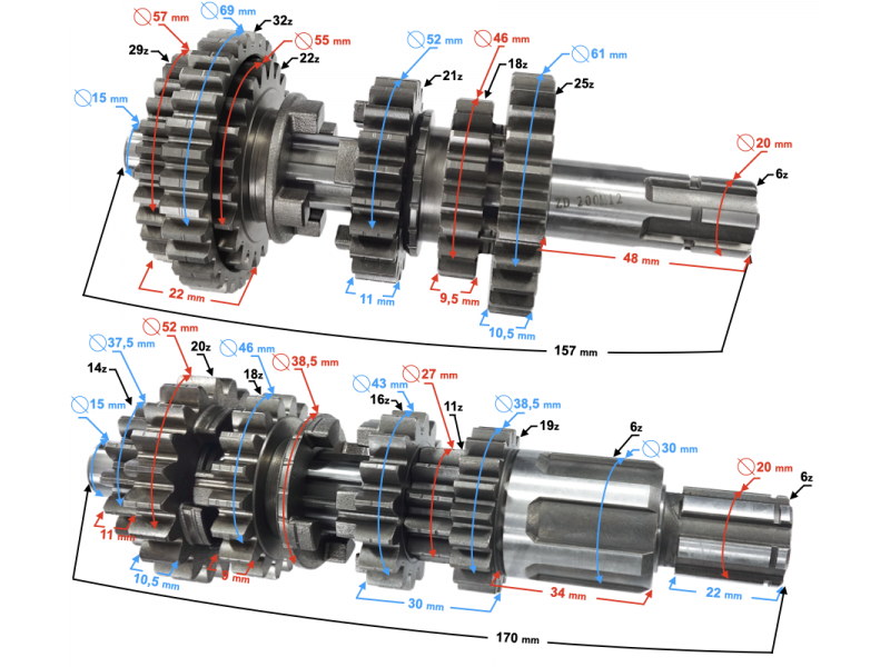 NXT250 Base gearbox