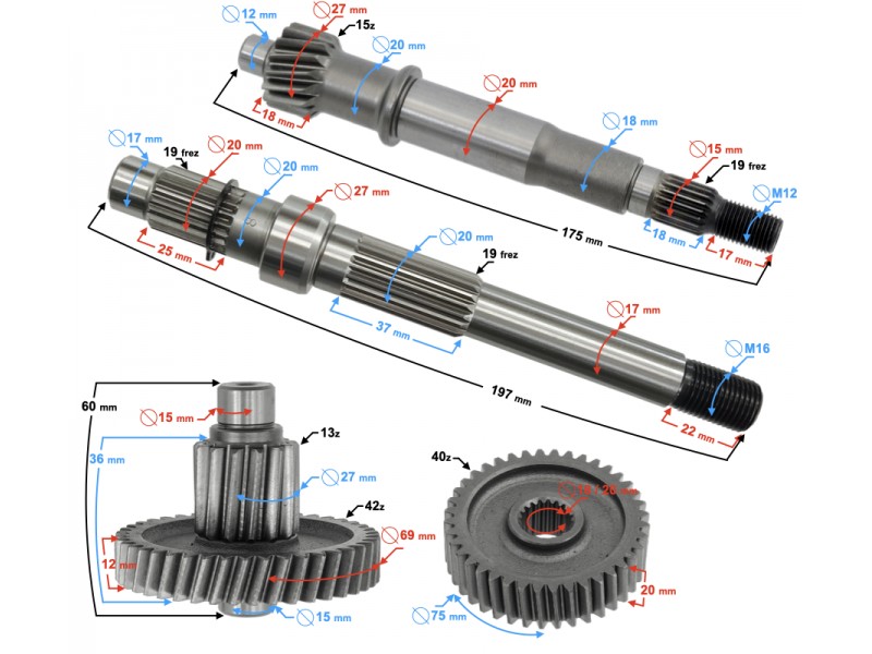 Gears for B-Max scooter