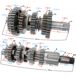 GT 125 gearbox