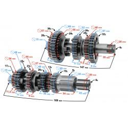 Gearbox for Cafe Racer motorcycle