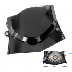 Engine cover - black sprockets for Fighter 2 moped