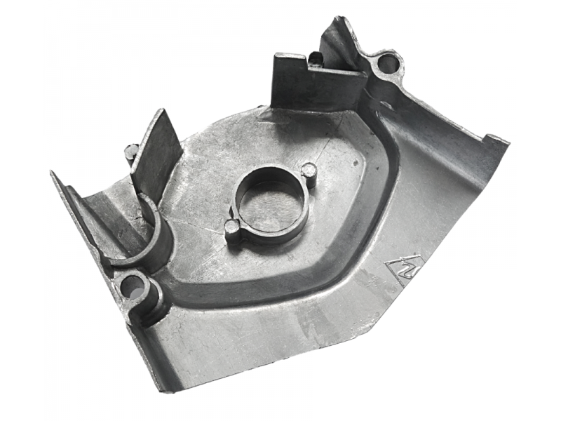 Engine cover - silver sprockets for Fighter 2 moped