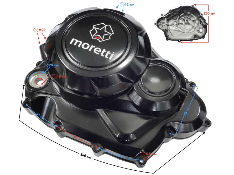 GT 125 clutch cover