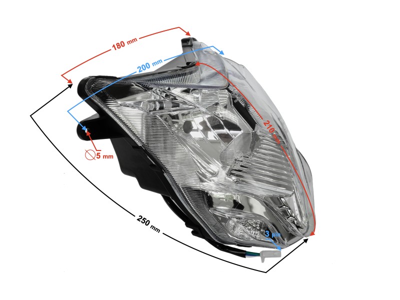 Front headlight for FR 2 moped