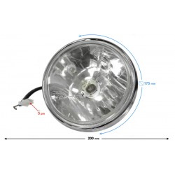 Headlight for Classic 125 motorcycle