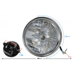 Headlight for Fighter 1 moped