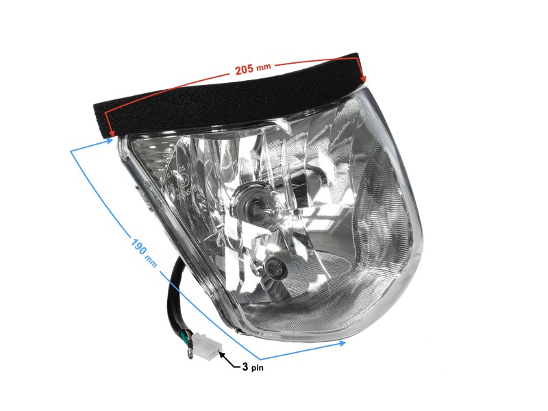Headlight for Sprint 2 moped