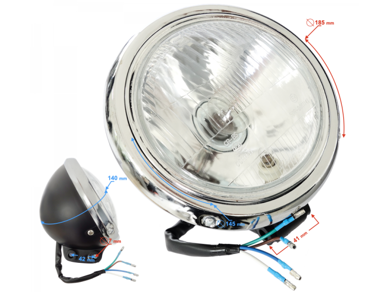 Headlight for Cafe Racer motorcycle