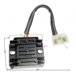 Voltage regulator for Ranger Classic E4 moped