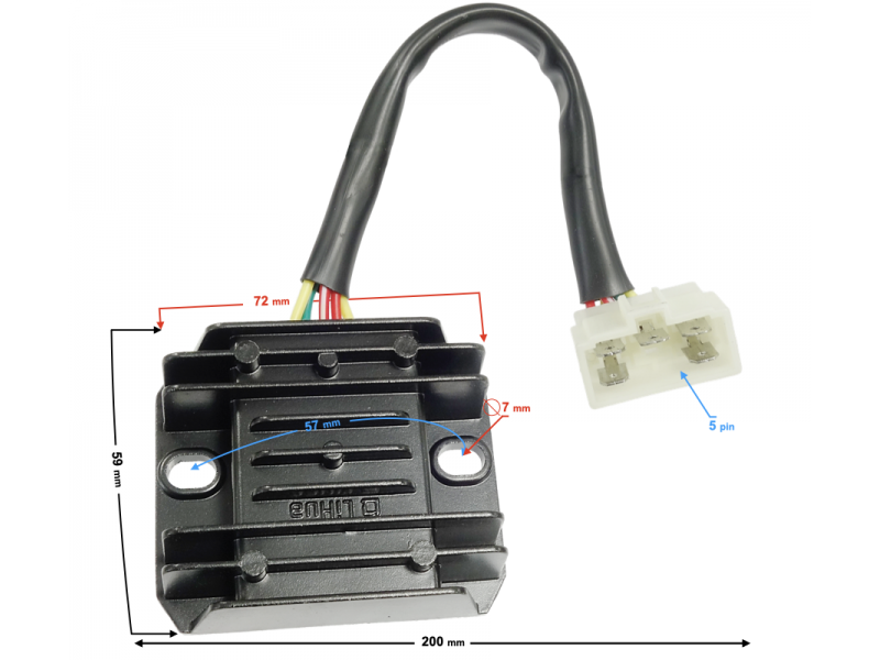 Voltage regulator for Ranger Classic E4 moped