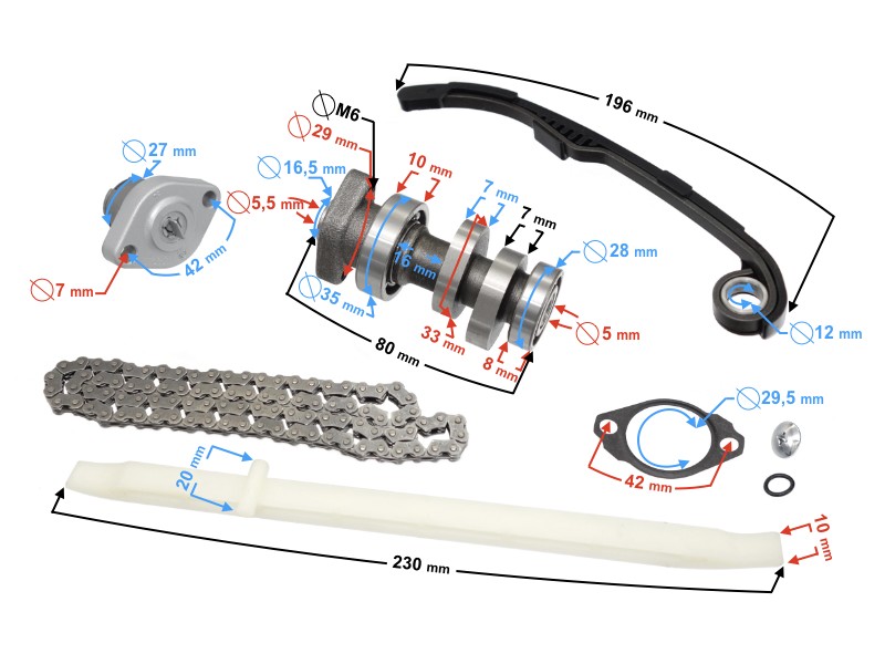 Timing gear for Blade 125 motorcycle Timing gear for Blade 125 motorcycle