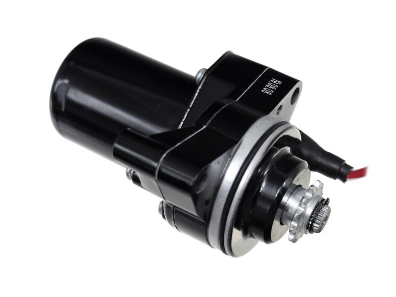 Starter for 50cc moped, 12/22 teeth, black