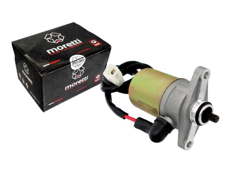 Starter Moretti for 4T 50cc scooter, 10 teeth