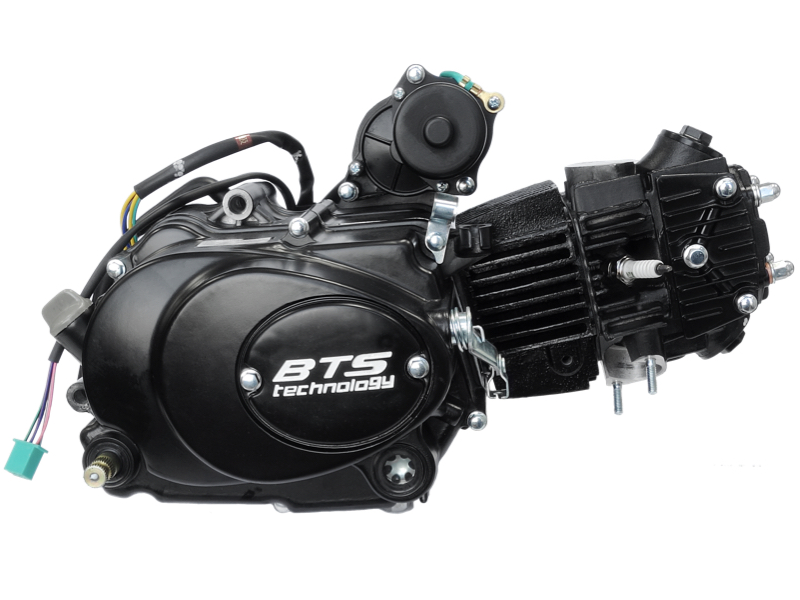 horizontal engine BTS 152FMH, 110cc, 4 speed, manual, black