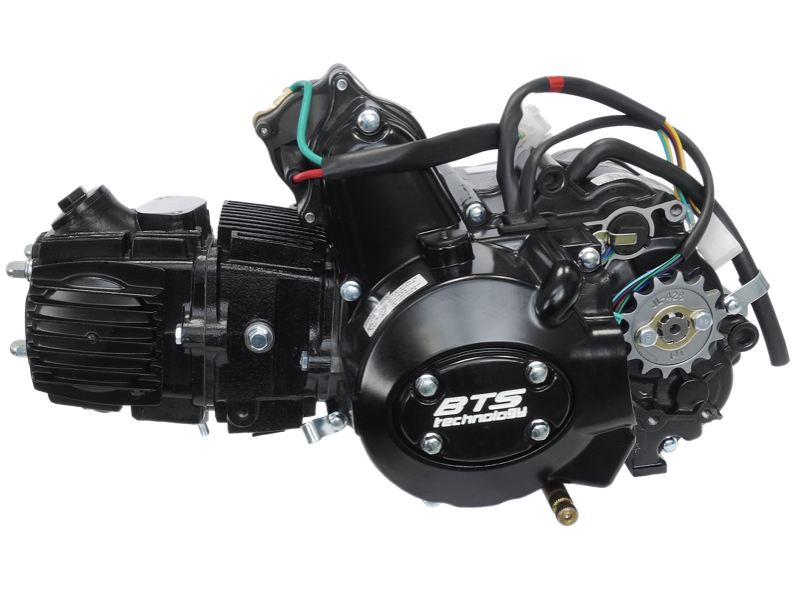 horizontal engine BTS 152FMH, 110cc, 4 speed, manual, black
