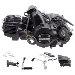 horizontal Moretti engine 152FMH, 110cc 4T, 4 speed , maual, black