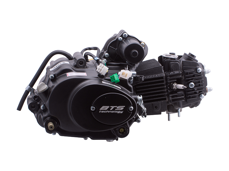 horizontal BTS engine 154FMI, 125cc 4T, 4 speed, manual, black