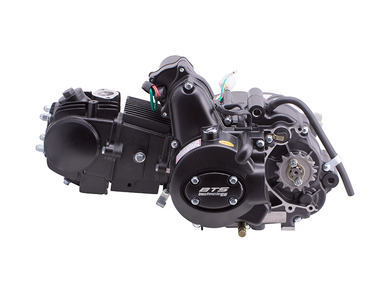 horizontal BTS engine 154FMI, 125cc 4T, 4 speed, manual, black