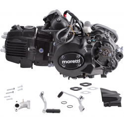 Horizontal Moretti engine 154 FMI, 125cc 4T , 4 speed, manual, black