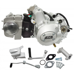 horizontal BTS engine 154FMH, 125cc 4T , 4 speed manual, silver