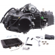 Liquid cooled 130cc engine with radiator