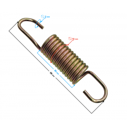 Brake lever spring for Classic 125 motorcycle
