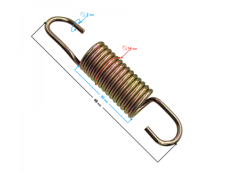 Brake lever spring for Classic 125 motorcycle