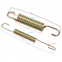 Side support spring for Classic 125 motorcycle