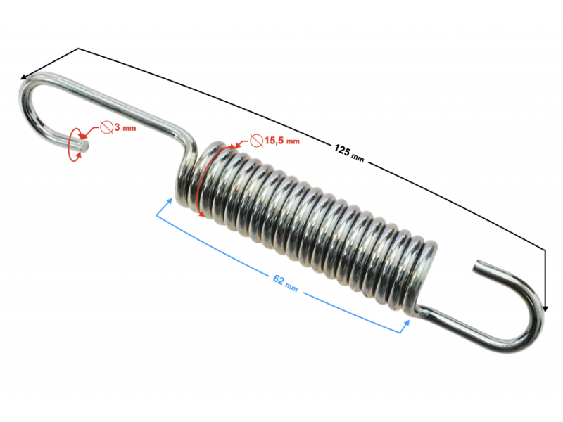 Central support spring for Fighter 2 moped