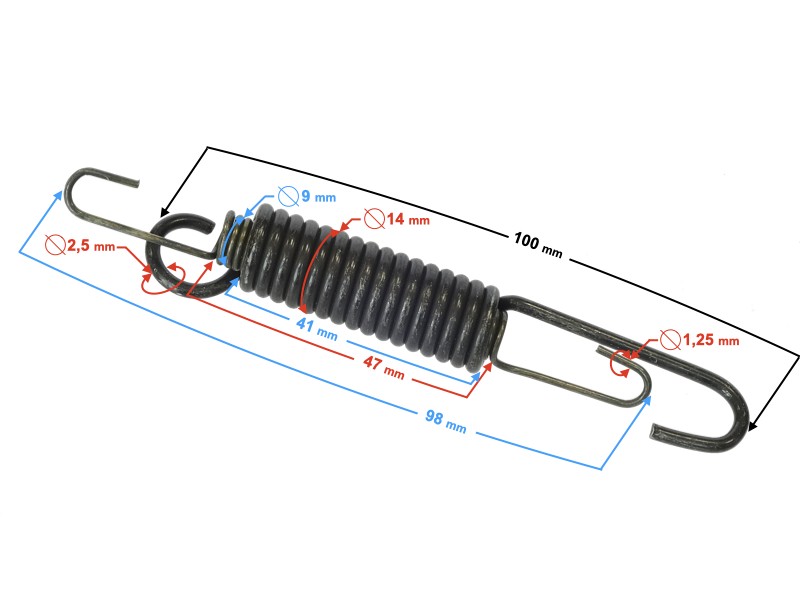 Side support spring for B-Max scooter Side support spring for B-Max scooter