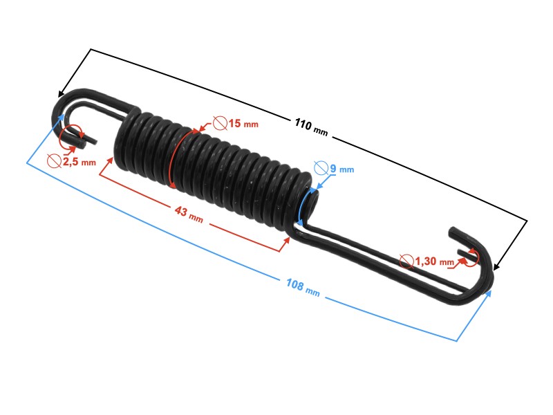 Side support spring Falon 125 scooter