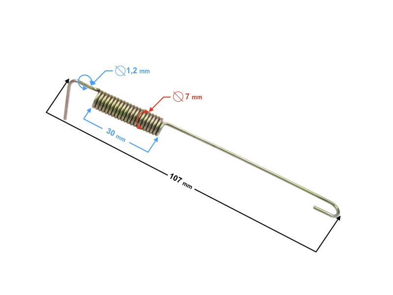 Brake sensor spring for Ranger Classic (E4) moped