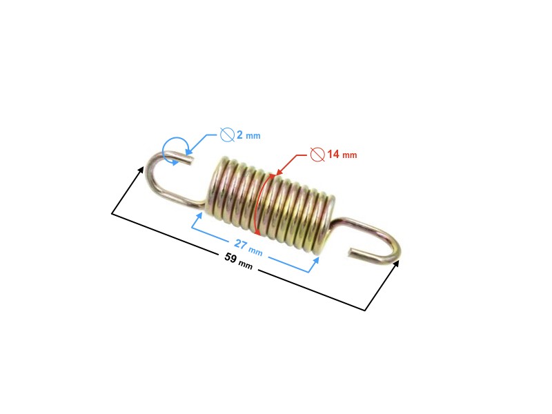 Brake lever spring for Ranger Classic moped