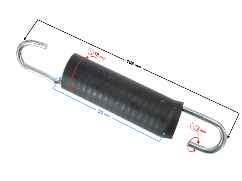 Central support spring for Cafe Racer motorcycle Central support spring for Cafe Racer motorcycle