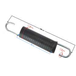 Central support spring for Cafe Racer motorcycle