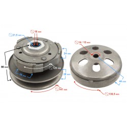 Clutch for Huragan 125 scooter Clutch for Huragan 125 scooter
